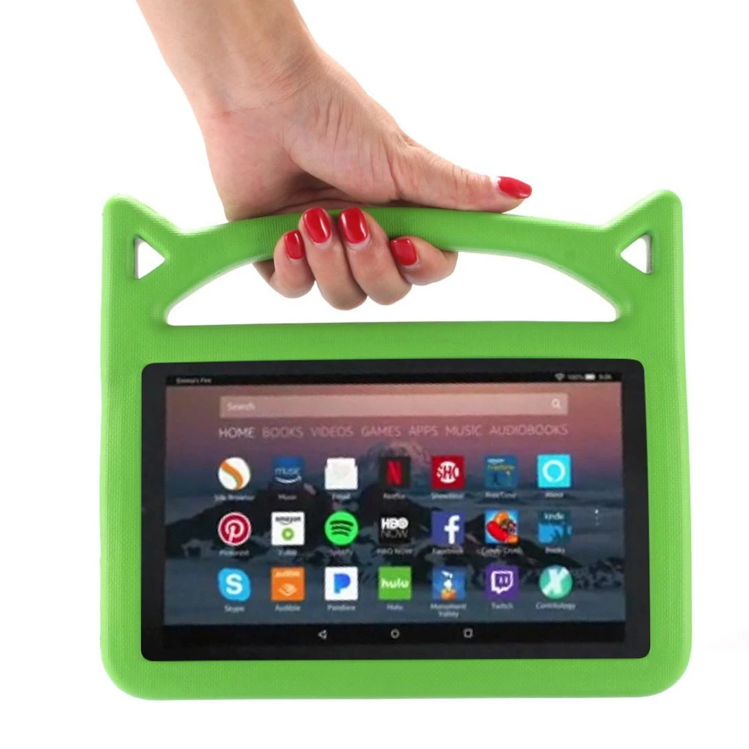 Для Amazon Kindle Fire HD 8 2018 го поколения детский Безопасный EVA резиновый чехол подставка