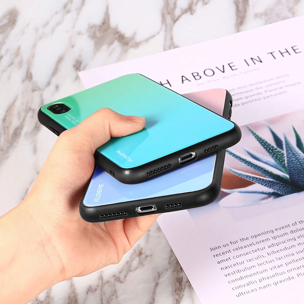 FLOVEME пластиковый чехол синий луч для samsung Galaxy S7 Edge S8 S9 Plus защитный note 9 8 Funda Coque |