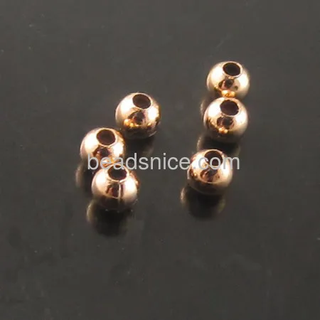 Beadsnice Гладкие Круглые бусины 3 мм Экологичное отверстие: 1 Оптовая Продажа 1000 ⑤
