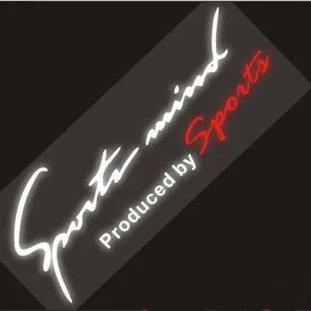 1 шт. 19*7 см автомобиля стикер наклейка светоотражающие спортивный дух светильник