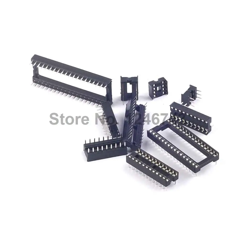 50 шт. Ассорти DIP IC розеток 6 8 14 16 18 20 24 28 32 40|socket 8|socket 14socket |