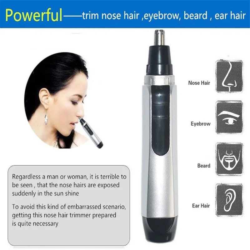 

High Quality 1pc Neat Clean Trimer Razor Electric Nose Hair Trimmer Ear Face Removal Shaving Discount PROMOTION