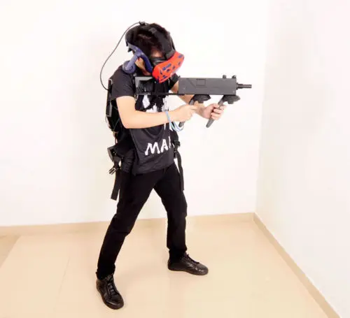 Контроллер движения двойная ручка VR шлем игра винтовка стрельба пистолет для htc Vive