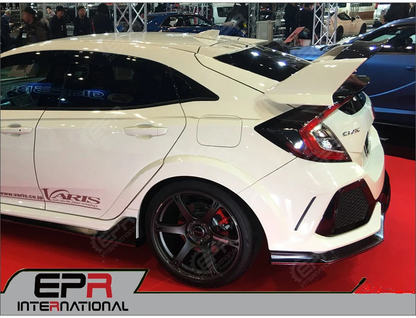 Автомобиль-Стайлинг для Honda Civic Тип R FK8(5 дверной Люк) Vrsar1 стиль стекловолокно заднее крыло отделка FRP стекловолокно колеса арочный комплект