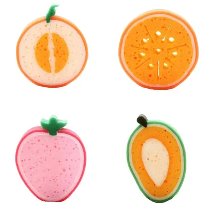 2 шт. милые забавные миски для мытья посуды губка очистки фруктов форма прочная