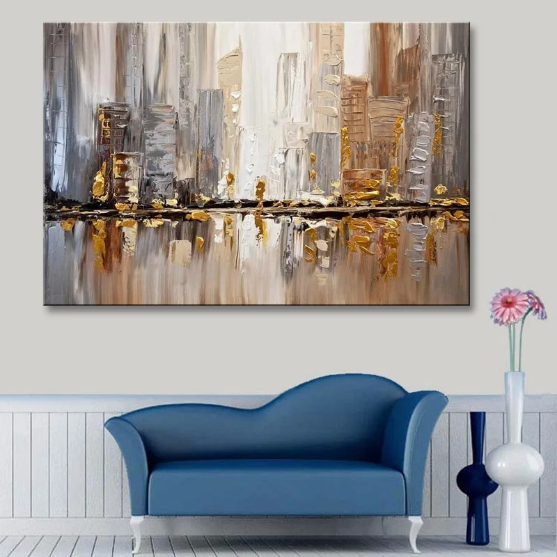 

handmade oil painting on canvas modern 100% Best Art Abstract oil painting original directly from artis XD1-305