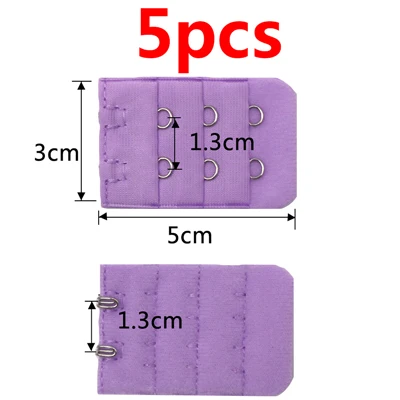 5pcs 3/4/5 шт. бюстгальтеры ремень удлинитель 3 крючка 2 ряда набор нижнего белья для женщин бюстгальтер удлиненный крючок расширители бюстгальтер аксессуары больших размеров для женщин - Цвет: 5pcs