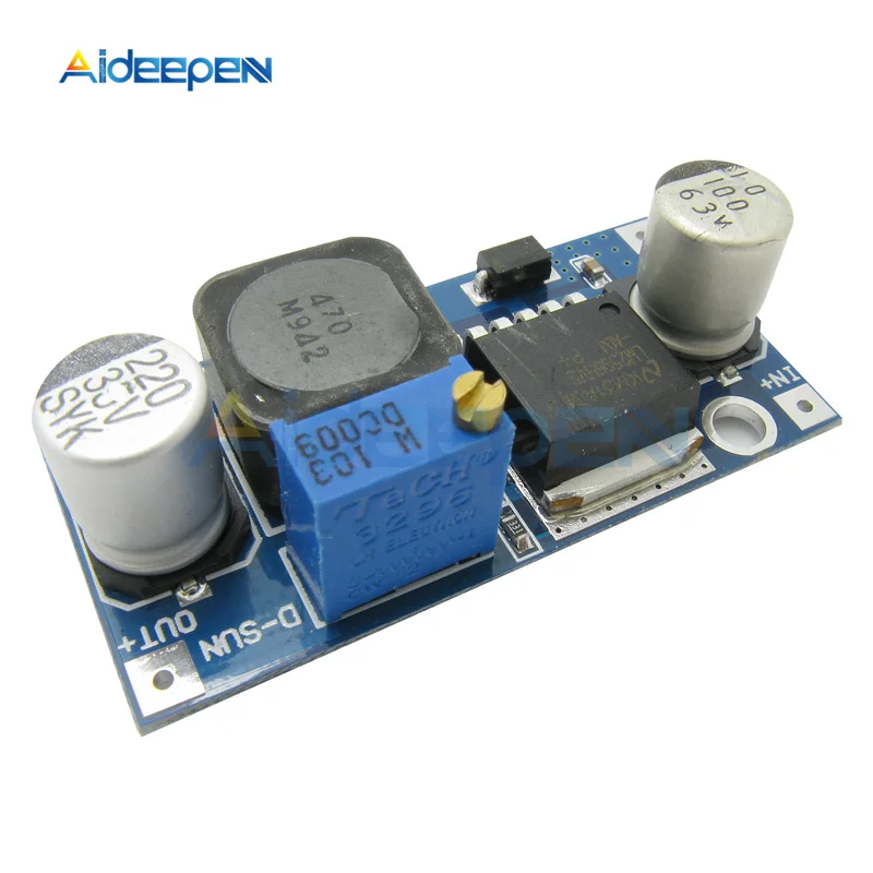 

5 шт. LM2596s DC-DC понижающий модуль питания 3A регулируемый понижающий модуль LM2596 регулятор напряжения 24 В 12 В 5 В 3 В