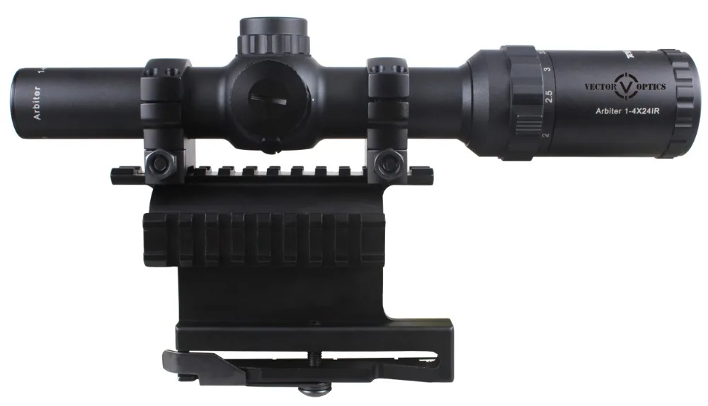 Тактический прицел Vector Optics AK 47 AK74 1 4x24 Компактный 30 мм с боковой рейкой 74 QD