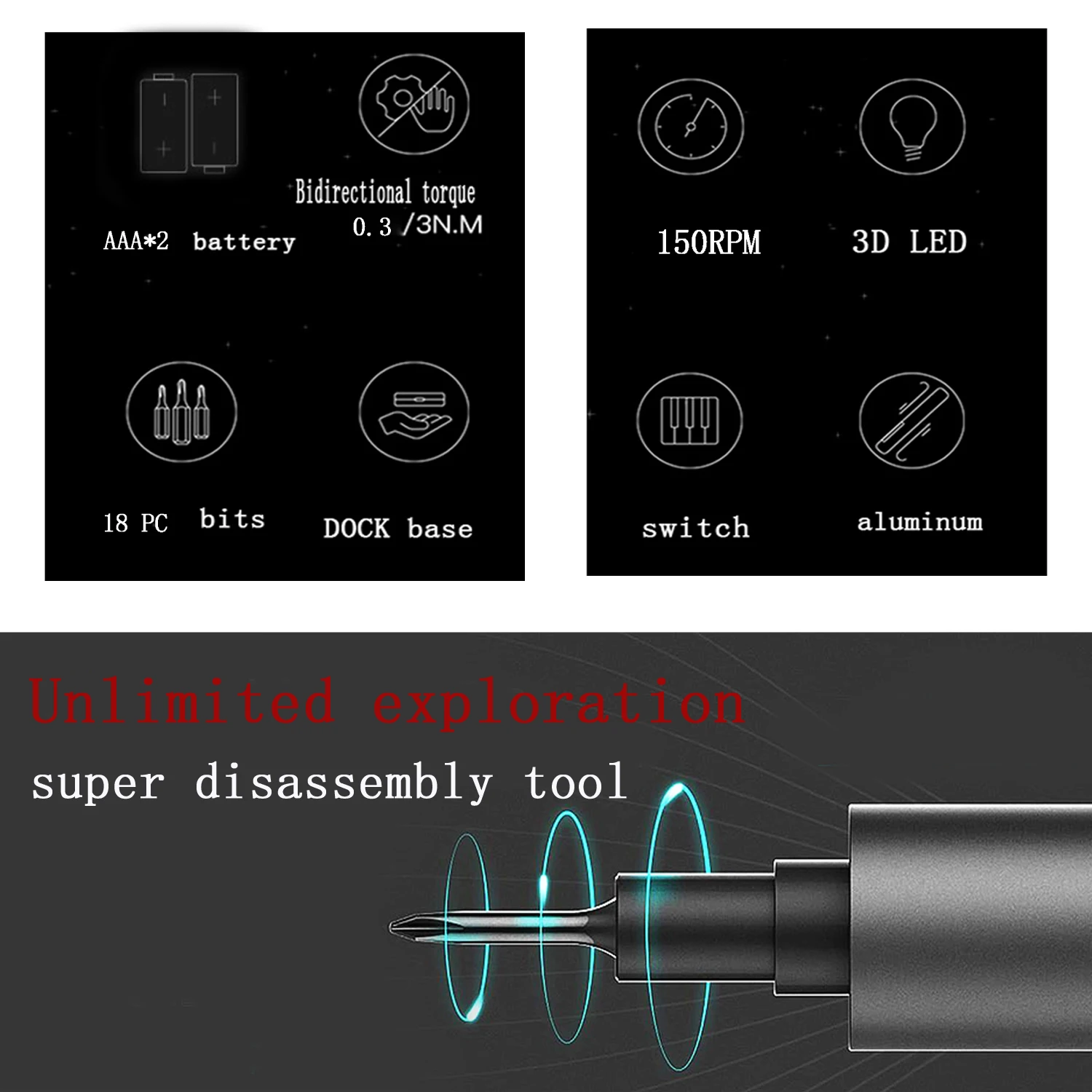 Wowstick 1FS pro портативная прецизионная Электрическая отвертка для iphone мобильный