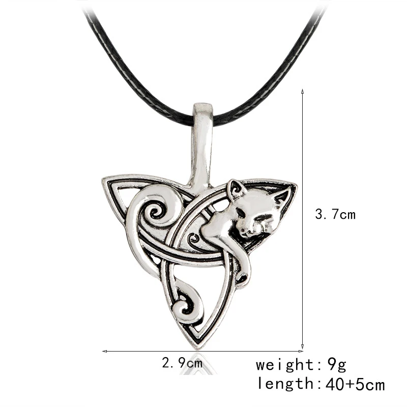 Викинг стиль кошка Орел подвеска с дизайном «волк» ожерелье ювелирные изделия норсе скандинавские животные волк ожерелье с амулетом для Норвегии унисекс аксессуары