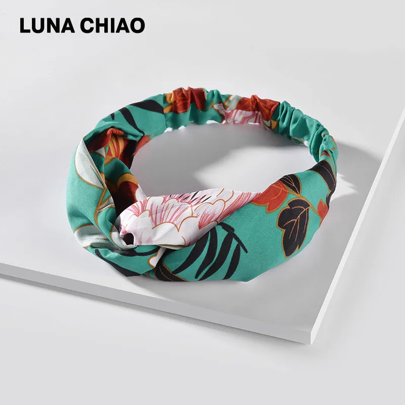 Женские аксессуары для волос LUNA CHIAO тканевые повязки на голову с цветочным