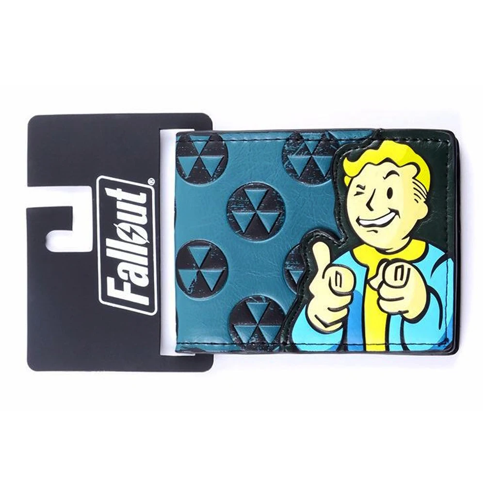 Bethesda Fallout 4 хранилище мальчик аппликация с тиснением Би Фолд бумажник костюм