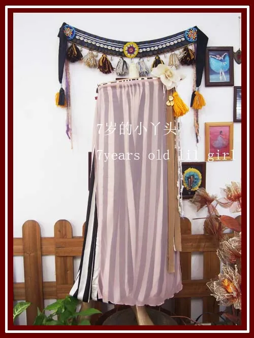 

Transparent Thin Skirt With Open Slit Belly Dance Skirt CX023