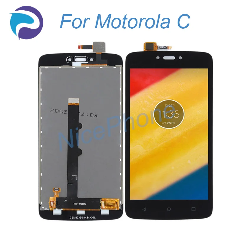 Для Motorola C ЖК-экран XT1756 XT1750 XT1758 сенсорный дигитайзер дисплей сборка Замена для