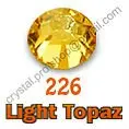 ss30 GENUINE Swarovski Elements Light Topaz ( 226 ) 288 pcs NO hotfix Rhinestone Round Glass 30ss 2058 FLATBACK Bulk Crystal | Дом и сад