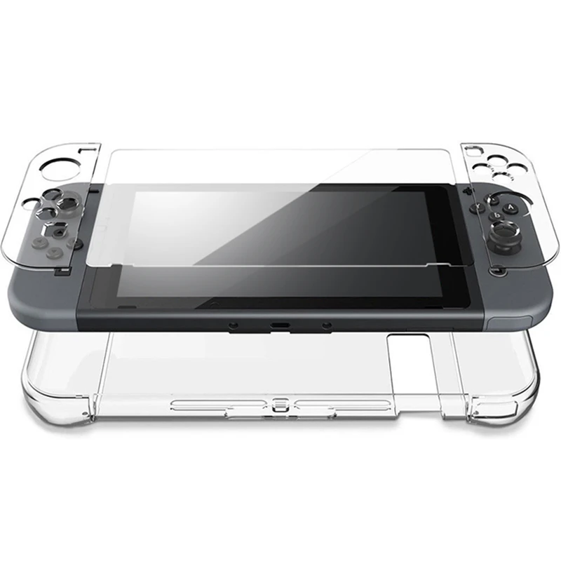 Жесткий защитный чехол из поликарбоната для Nintendo Switch NS NX с прозрачной оболочкой