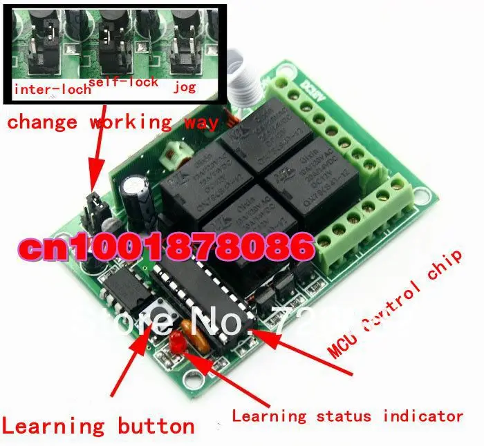 Беспроводной пульт дистанционного управления 12 В 4 канала 10 А|lamp switch|switch switchswitch with