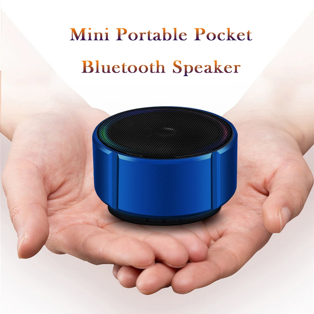 Металлический Мини Bluetooth динамик супер бас 3D стерео громкий Портативная карта