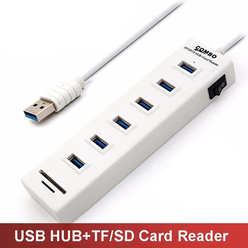 Устройство для чтения карт twototro Micro usb хаб 2 0 с 3 / 6 портами комбинированный TF/SD