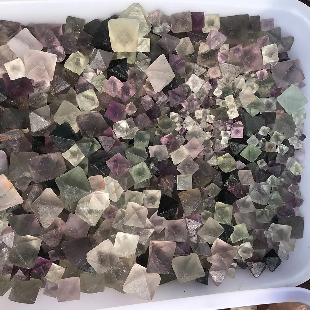 1 кг натуральная флюоритовая Хрустальная Octahedron неполированные рейки камни