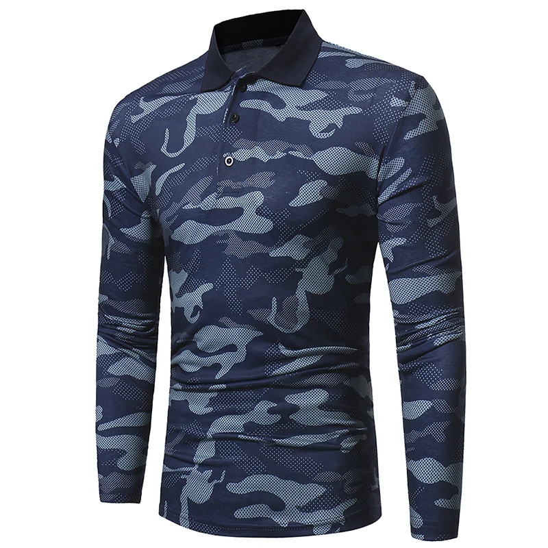 Для мужчин S Мужские Поло Рубашка Бренды 2018 мужской длинный рукав Повседневное