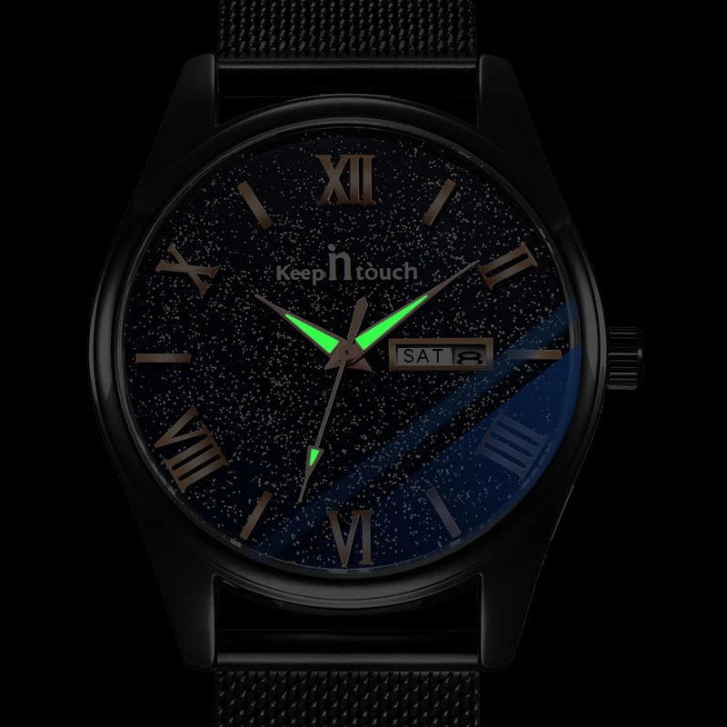 KEEP In Touch Топ Роскошный бренд мужские деловые часы водонепроницаемые аналоговые