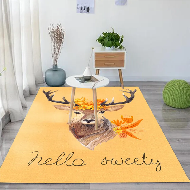 

Cute Cartoon animals carpets for living room Bedroom Pink Flamingo Pattern Print Rugs Child/Kids Room Rug Baby Play Antiskid Mat