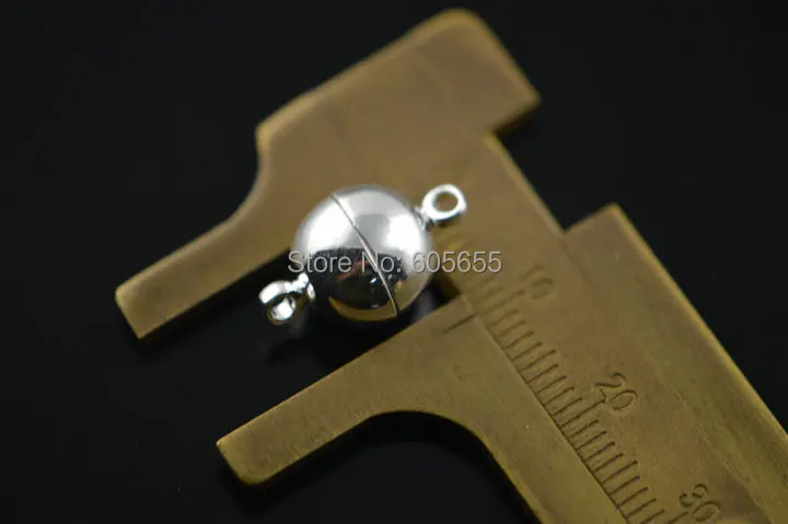 10 мм серебряное покрытие цвета круглой формы магнитные застежки подходят для