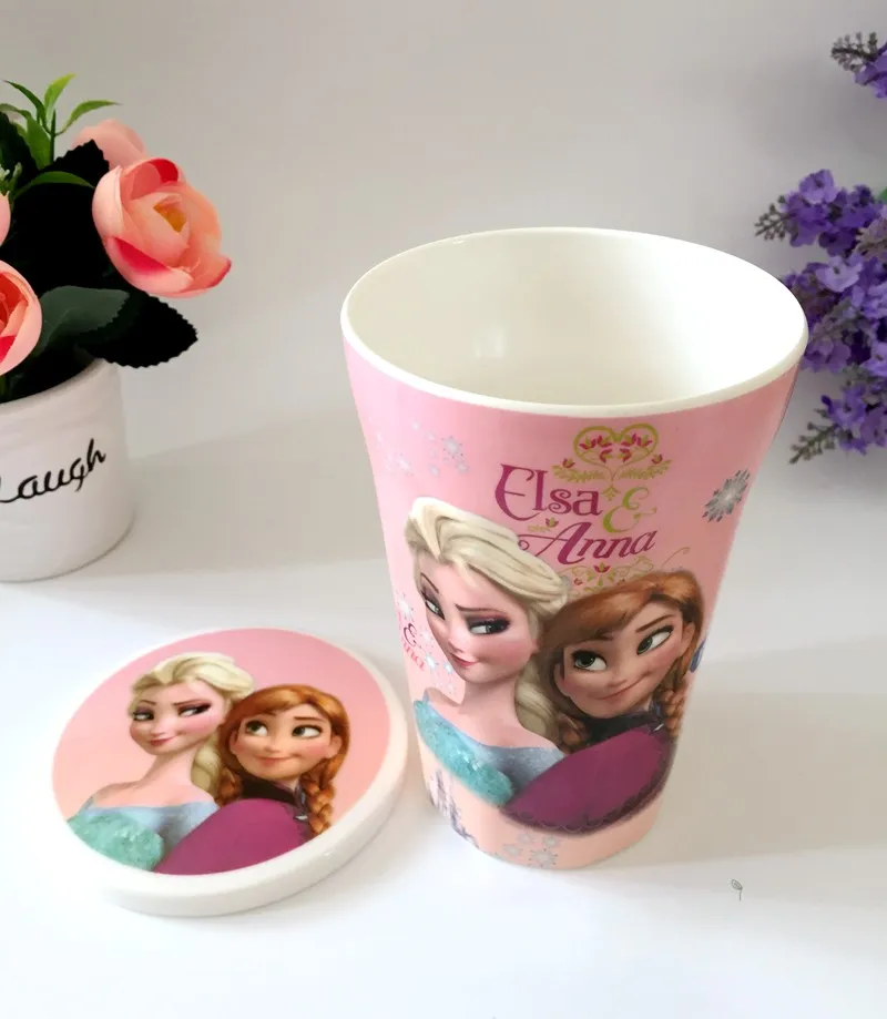 Детский набор столовых приборов со льдом и кромкой снега чашка с бантом для