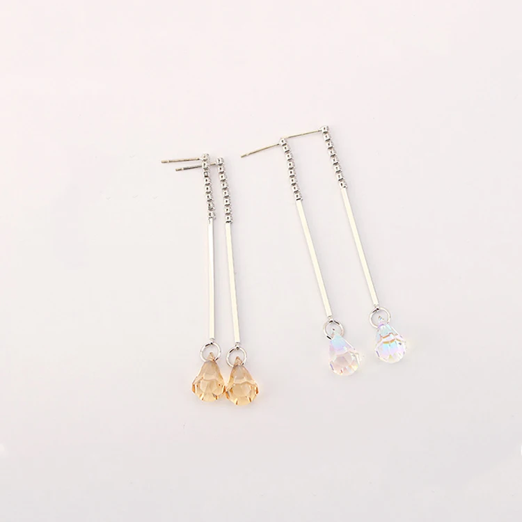 Malanda модный бренд капли воды Кристалл от Swarovski пирсинг Висячие серьги для Для