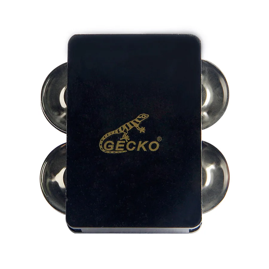 Черная тайская резиновая древесина GECKO Cajon 4 Bell Castanet Box ударные аксессуары|Детали и