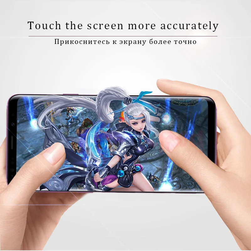 8D Защита экрана для Samsung Galaxy S9 S8 A7 2018 A6 A8 Plus A750 закаленное стекло Note 8 9 S7 Edge полное