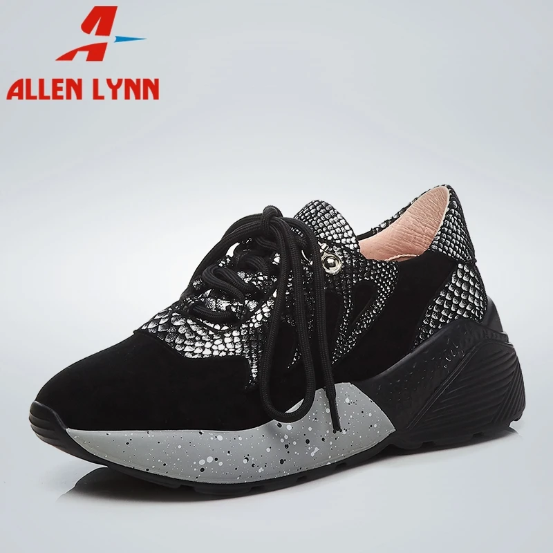 ALLENLYNN/Новинка 2019 года сезон весна повседневные кроссовки из натуральной овечьей