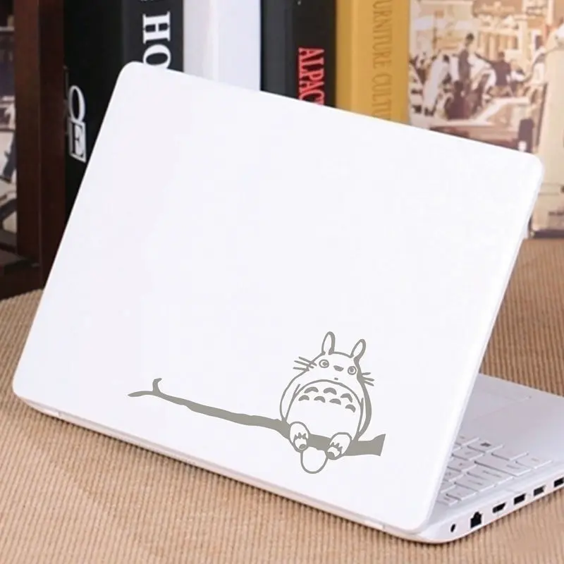 Тоторо на ветке для Apple Macbook 13 дюймов и 11 дюймов Виниловая наклейка для ноутбука, японский мультфильм Аниме наклейка s