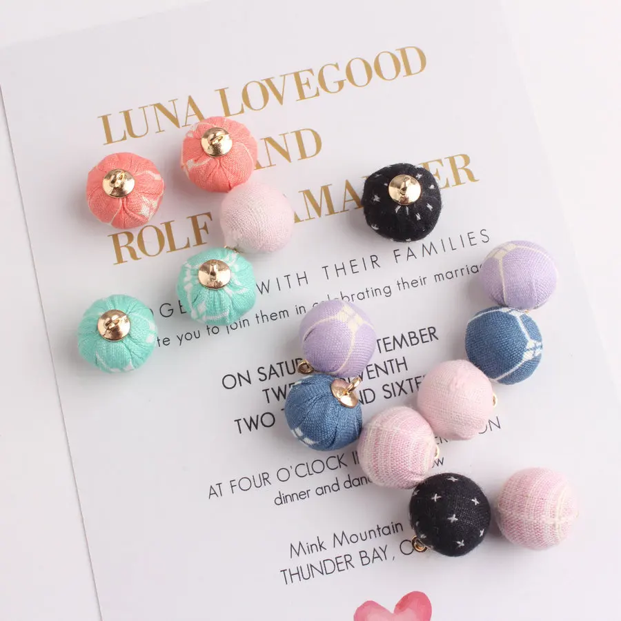 Бесплатная доставка 14 мм 10 шт. тканые вязаные крючком шарики подвески сделай сам