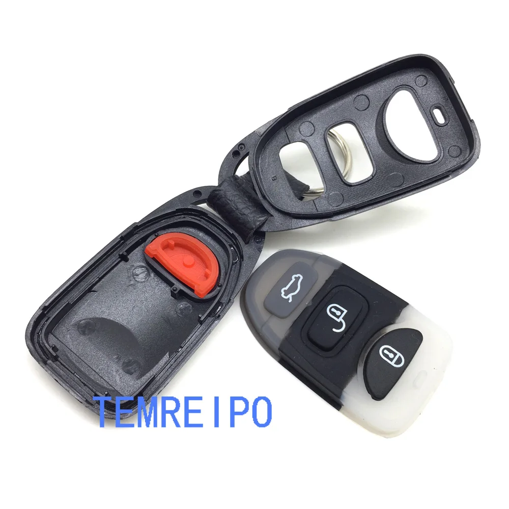10pcs/lot 3+1 Button Remote Key Blank Replacement Case Shell Fob Fit For Kia | Автомобили и мотоциклы