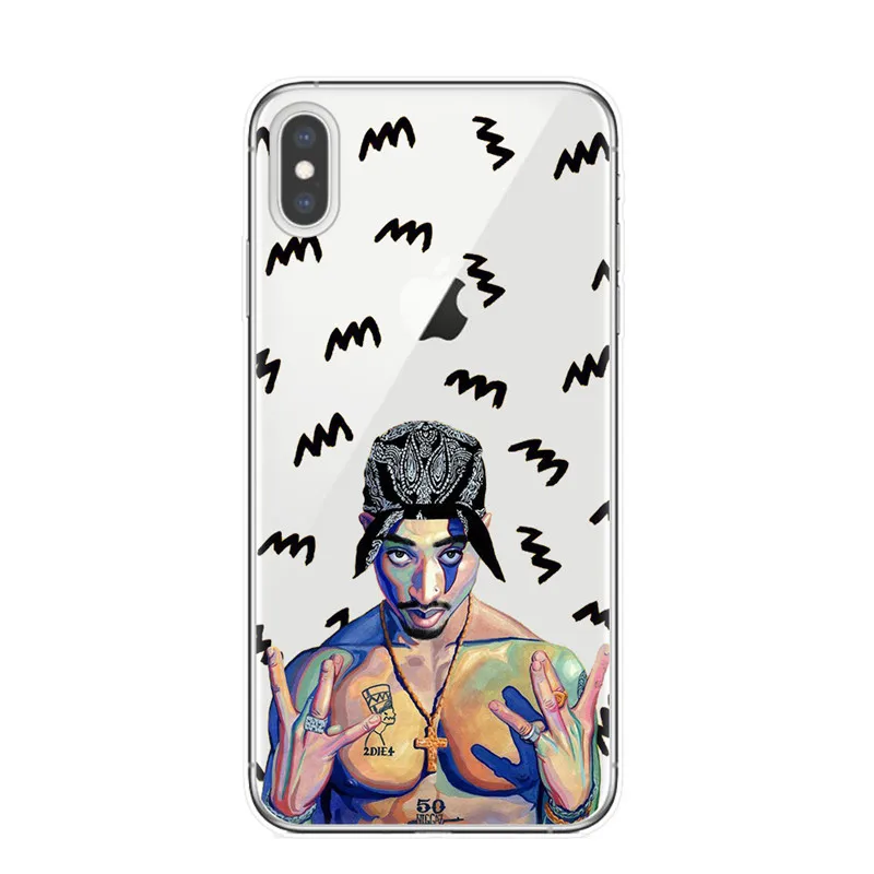 T5278 2Pac macaveli Tupac Amaru Shakur прозрачный силиконовый мягкий чехол для телефона из ТПУ для iPhone X XR XS Max 7 8 6 6S Plus 5S SE Fundas Coque - Цвет: T5278