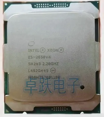 Оригинальный Intel Xeon E5-2650V4 2 20 GHz 12-Core 30M DDR4 2400MHz E5 2650V4 FCLGA2011-3 TPD 105W Бесплатная доставка