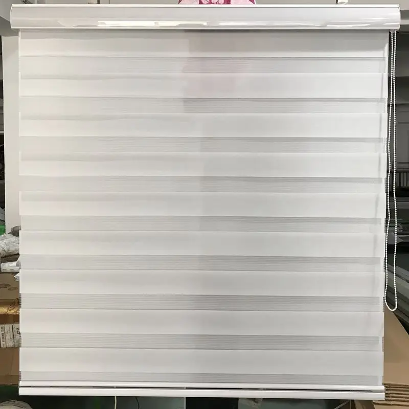 Горизонтальные Sheer тени слепой Зебра двойной рольставни и лечения окна Custom