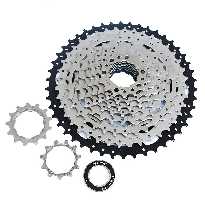 11-46t 10 скоростная кассета велосипедная обгонная муфта Звездочка cdg VG 10S MTB набор звездочек со встроенной трещоткой для горного велосипеда 46T Сверхлегкий 593g высокого качества