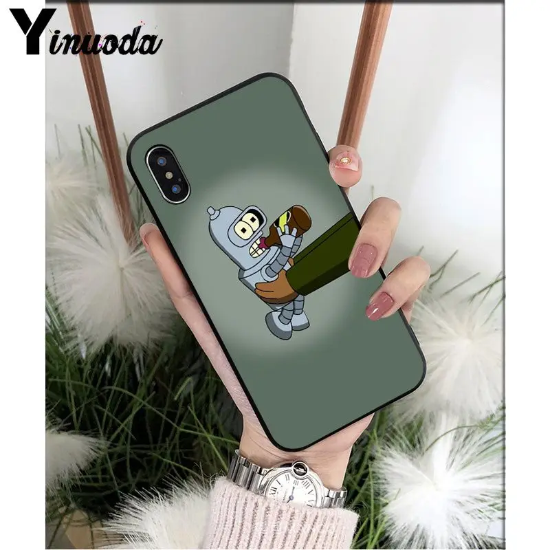 A4 Yinuoda Futurama Bender ТПУ Мягкий силиконовый чехол для телефона чехол для Apple iPhone 8 7 6 6S Plus X XS MAX 5 5S SE XR Чехол для мобильного телефона s - Цвет: A4