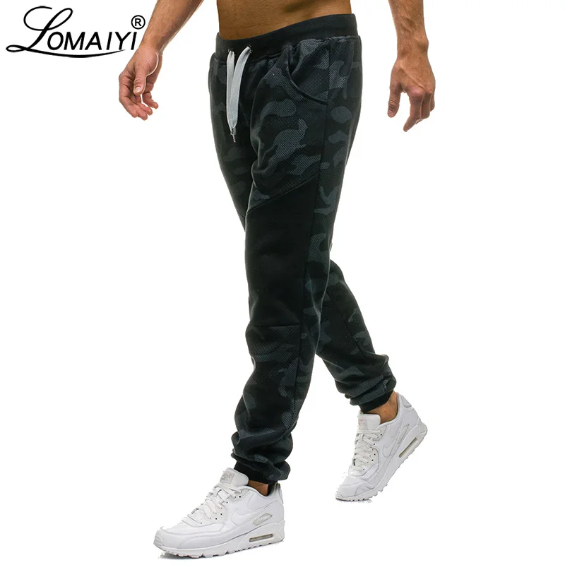 Мужские спортивные брюки LOMAIYI камуфляжные штаны для бега свободные