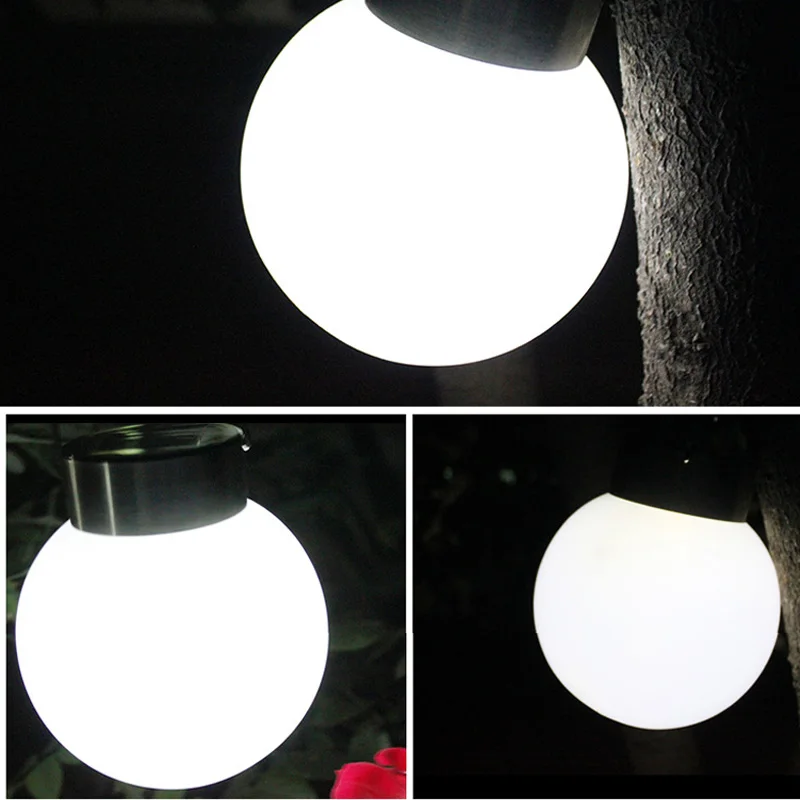 

1pcs Spherical Solar Light Waterproof Stainless Steel Led Solar Power Outdoor Light Path Roof Corridor Wall Lamp Spot Lighting