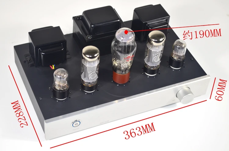 Новый AC220V / AC110V 10W + 6N9P EL34 ламповый усилитель односторонний звука класса A ручной