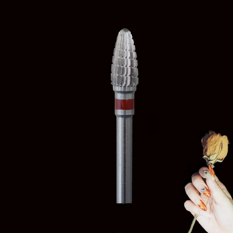 

1pcs Carbide Nail Drill Bit -Mini Cone Bit-F