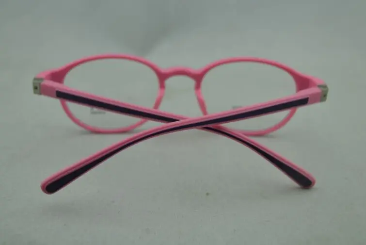 Очки женские TR90 с прозрачными линзами суперлегкие радужные круглые по рецепту L2