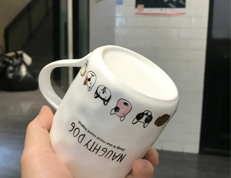 Креативный мультфильм 3D корги Французский бульдог керамические кружки милый большой емкости чашка "Собака" Студенческая Пара кружка для друга Подарочная чашка