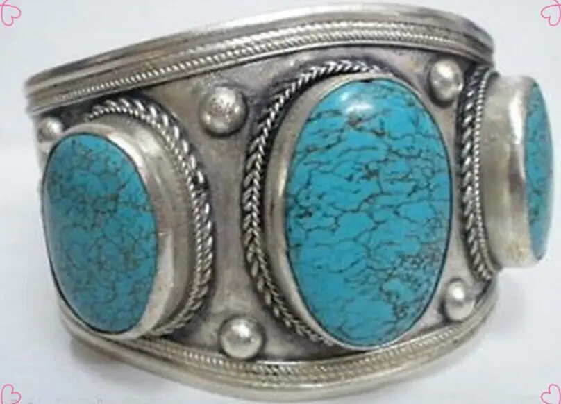 Оптовая цена 16new ^ Китай Тибет серебро манжеты камень браслет|stone bracelet|bracelet
