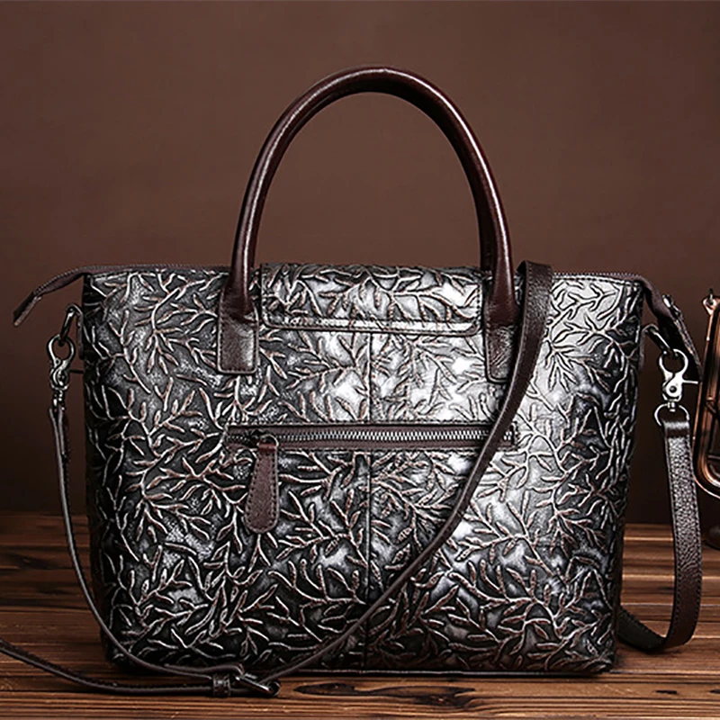 Сумка женская из натуральной воловьей кожи|embossed handbag|designer handbagshandbag designer |